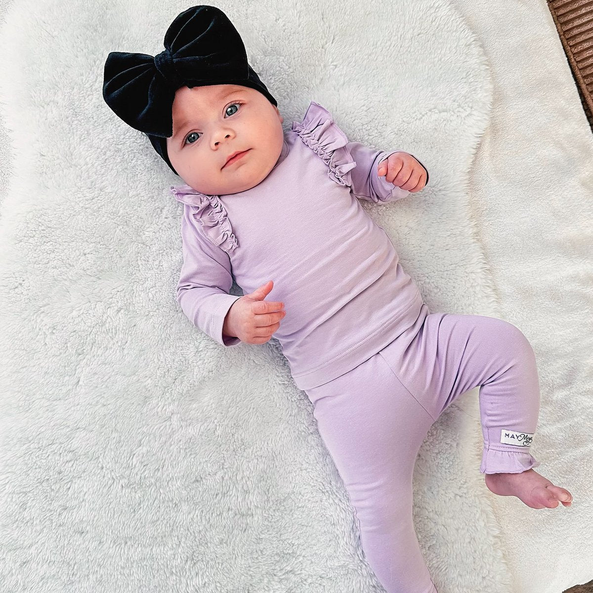 Lola ruffle setje lila