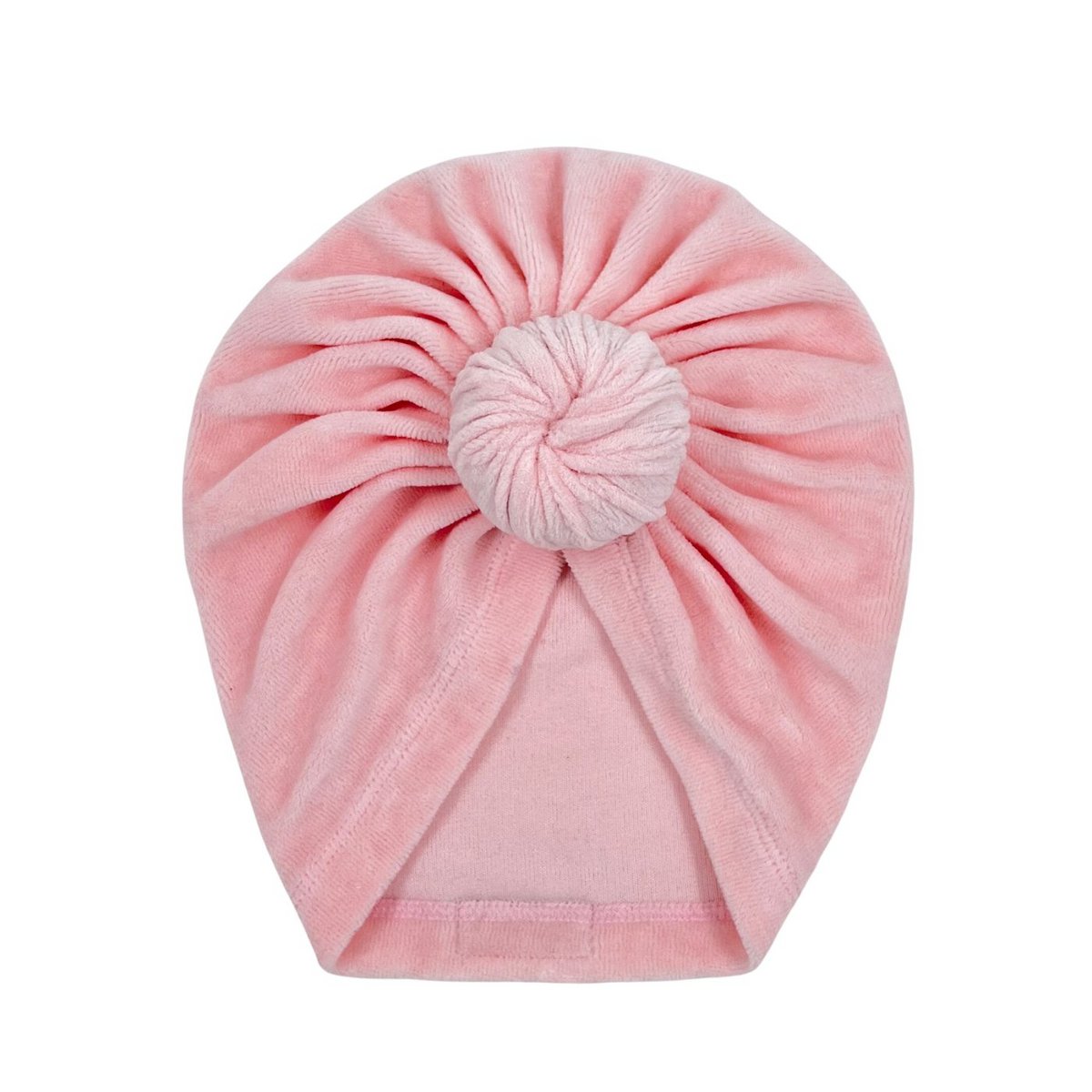 May Mays turban mutsje Mae velvet roze