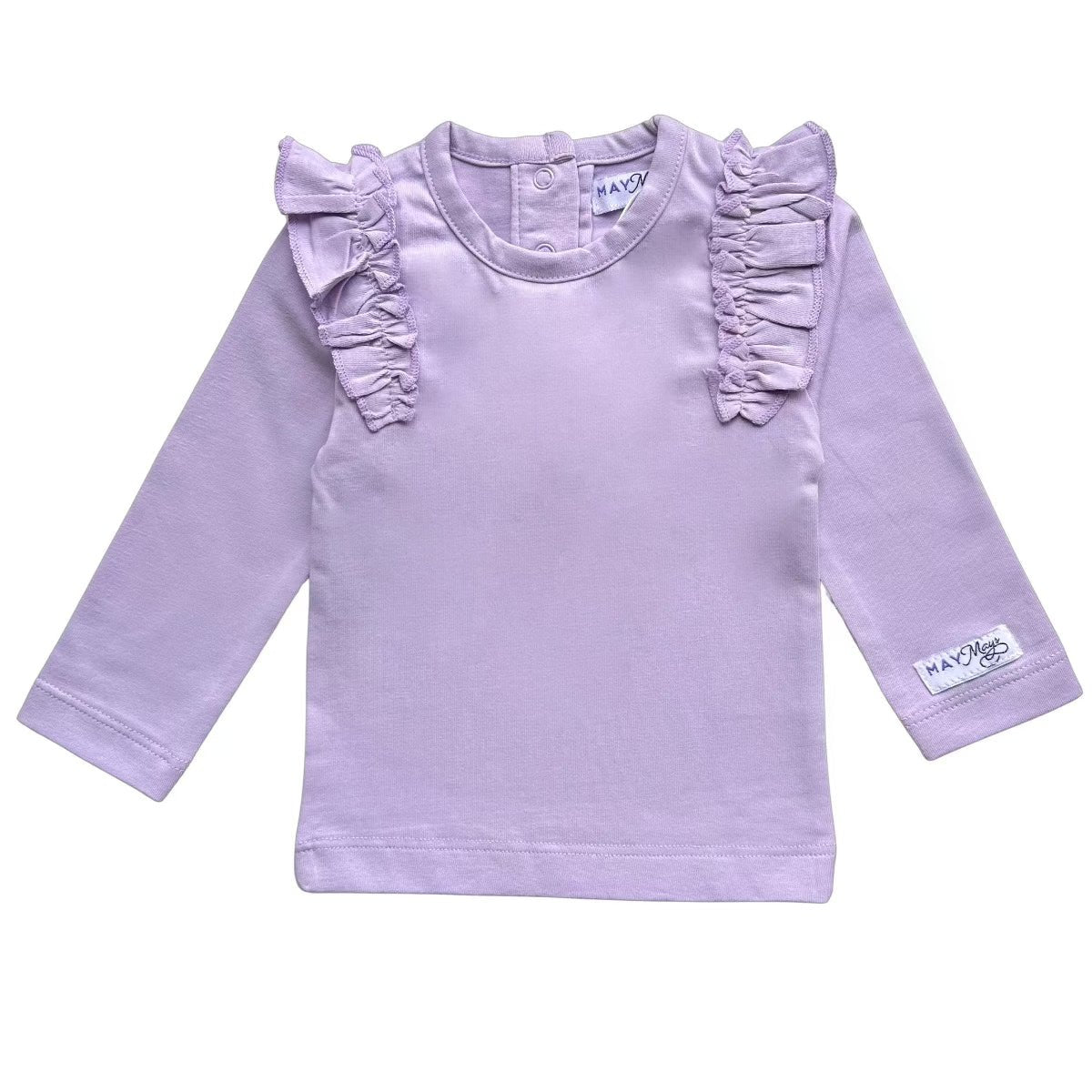 May Mays baby ruffle shirt Lola lila