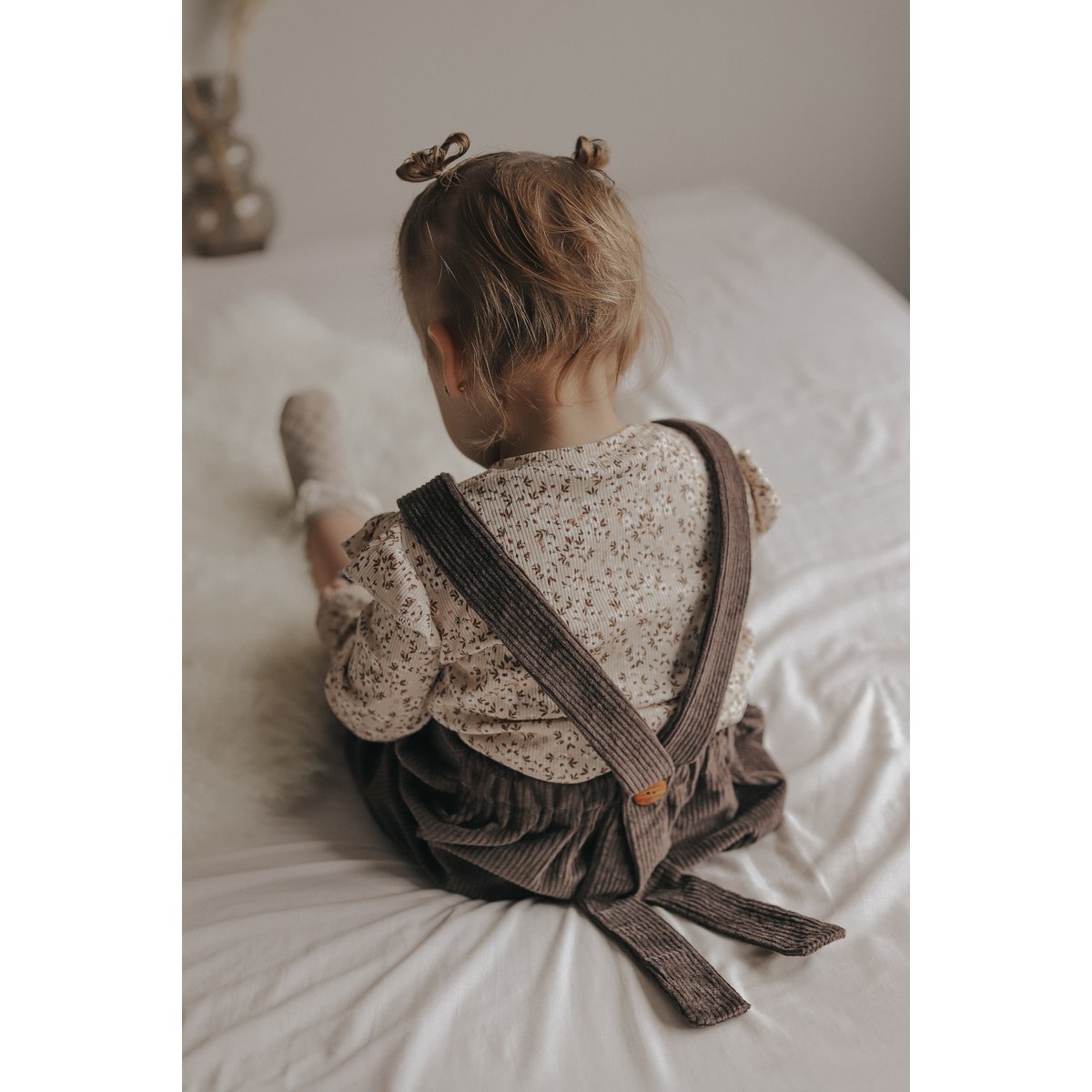 Corduroy Pinafore Jurkje Donkerbruin Baby - Feathers®
