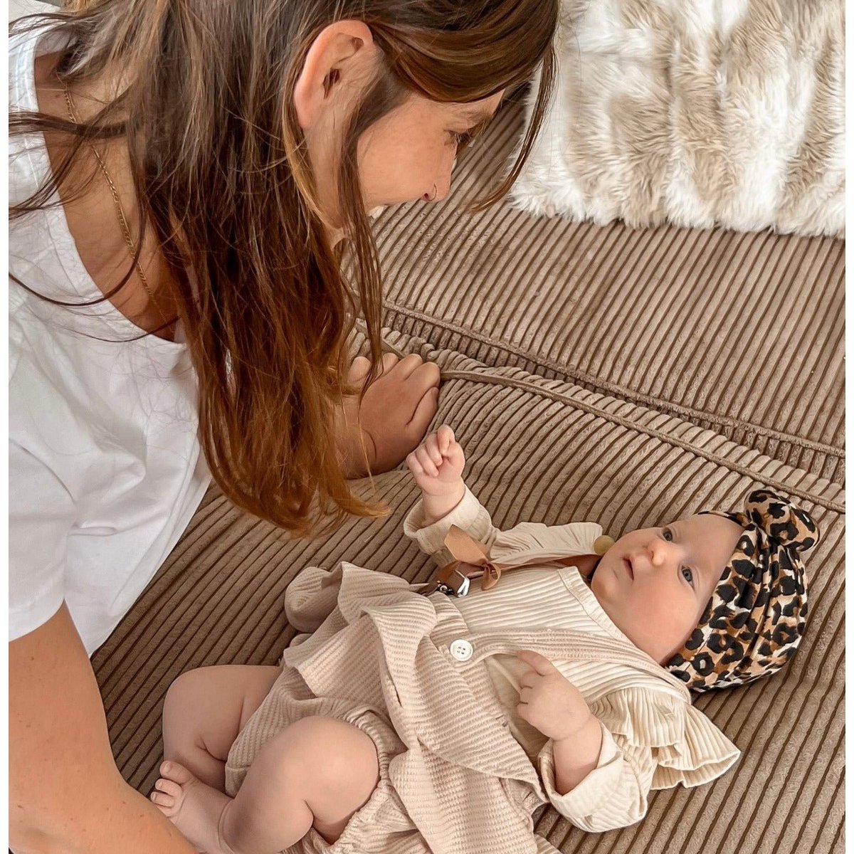May Mays turban mutsje Lilly leopard