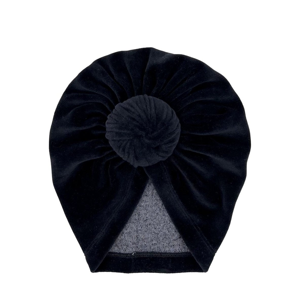 May Mays turban mutsje velvet zwart