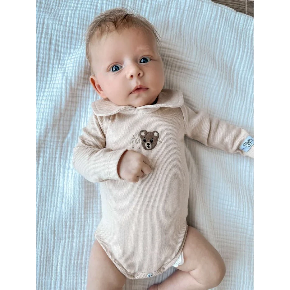 Teddy Collar Romper Beertje | May Mays