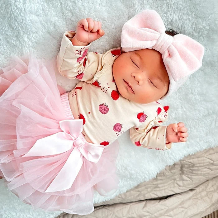 May Mays baby tutu rokje Annabel roze + GRATIS haarbandje