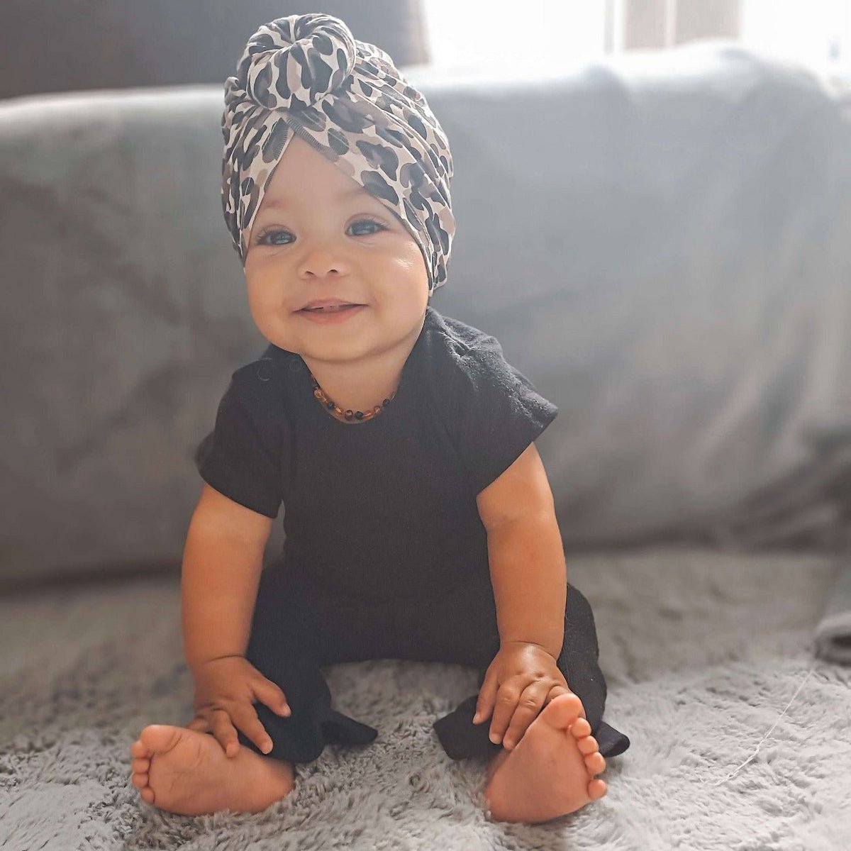 May Mays turban mutsje Lilly leopard