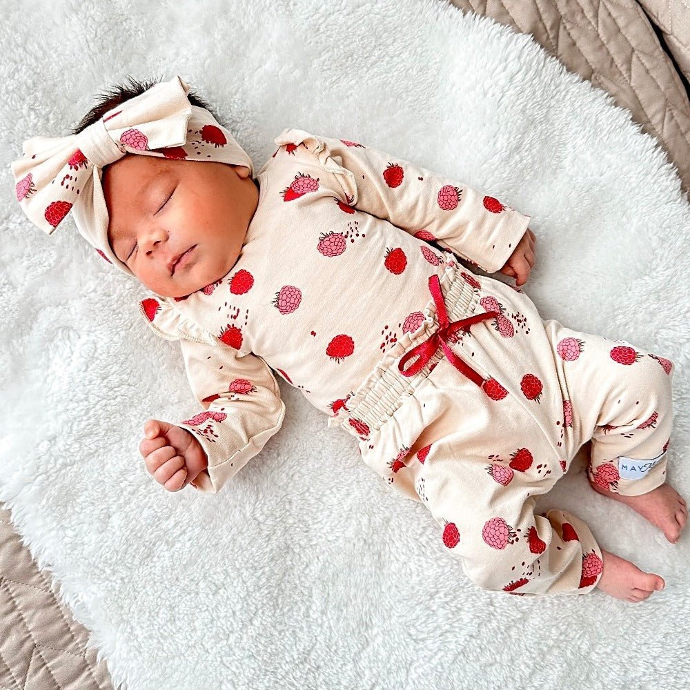 May Mays baby legging Bella frambozen
