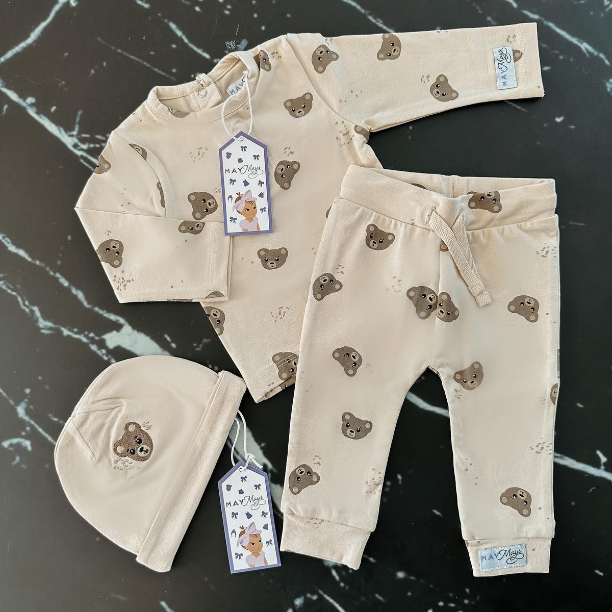 Teddy newborn setje maat 50/56