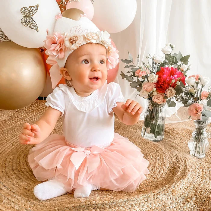 May Mays baby tutu rokje Annabel roze + GRATIS haarbandje
