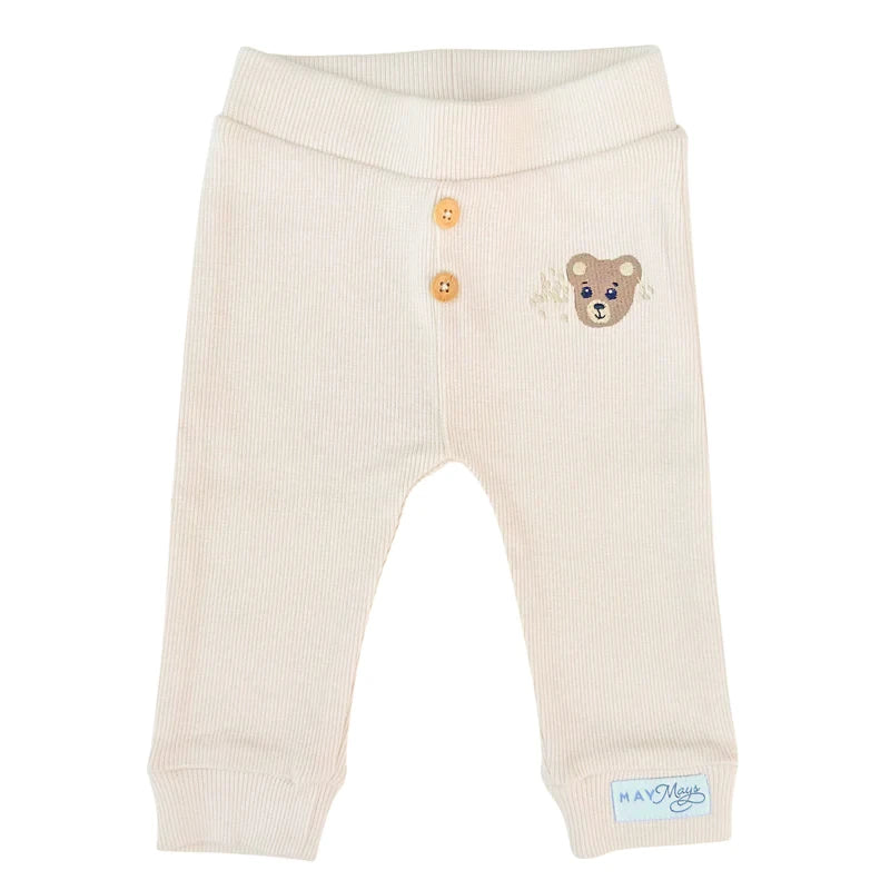 May Mays baby broekje Teddy rib beige