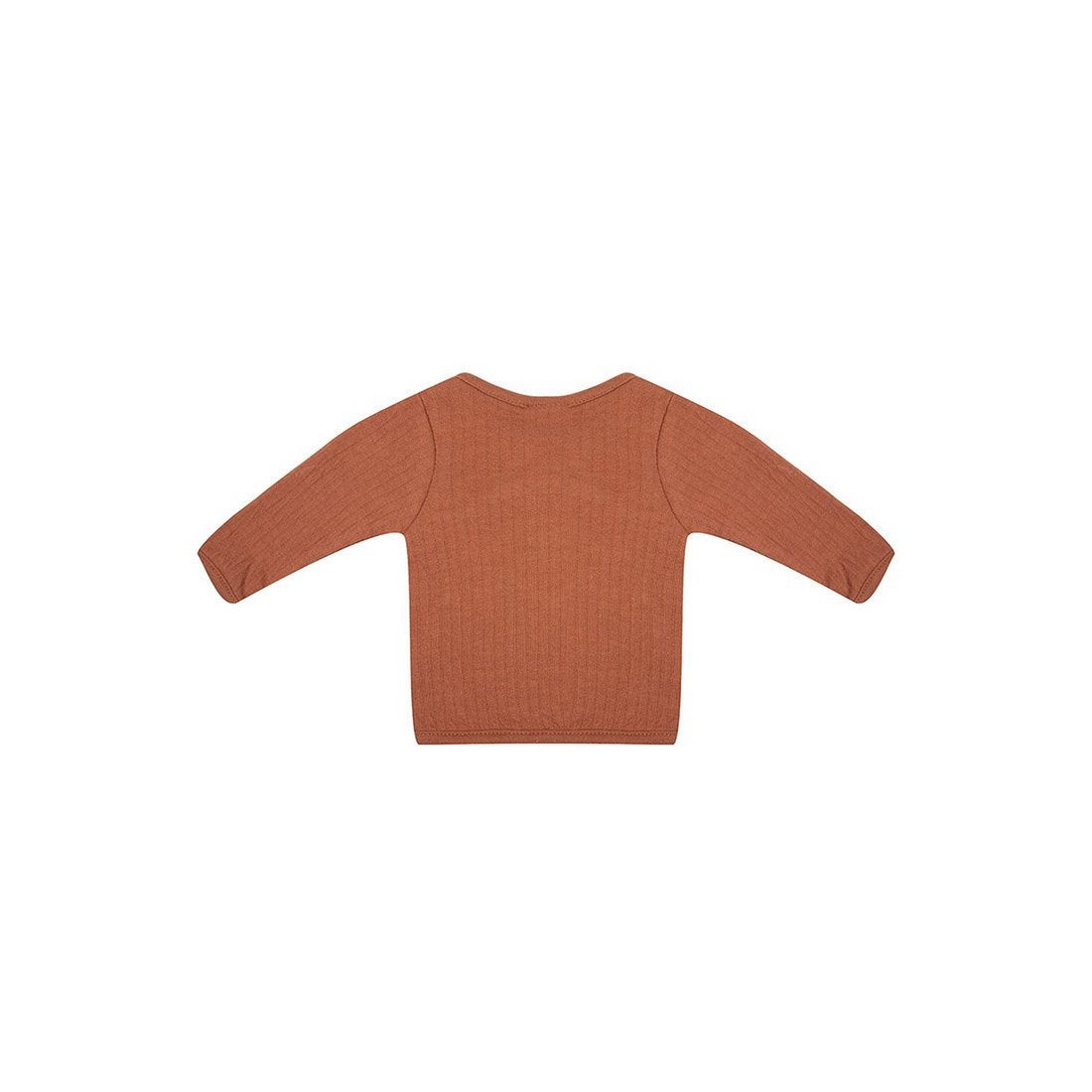 Biologische Amber Brown Lange Mouwen Romper voor Baby's - Little Indians®