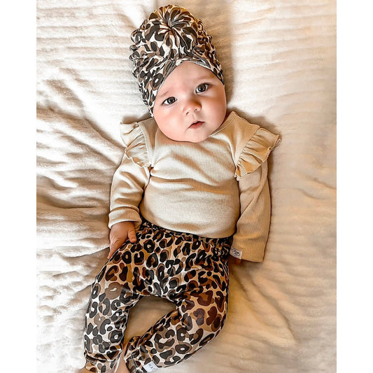 May Mays turban mutsje Lilly leopard