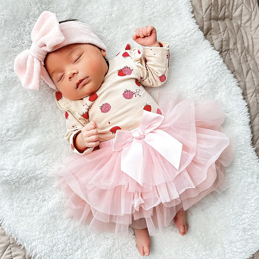 Bella Ruffle Romper Frambozen | May Mays
