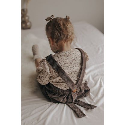 Corduroy Pinafore Jurkje Donkerbruin Baby - Feathers®