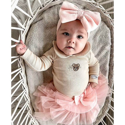 May Mays tutu rokje Annabel roze + GRATIS haarbandje