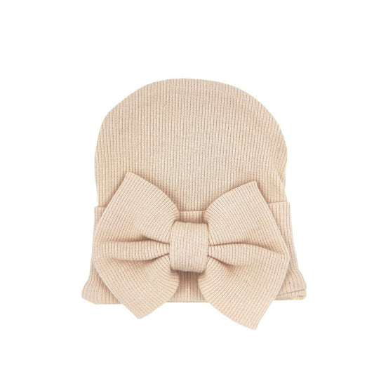 May Mays baby newborn mutsje Hailey rib beige