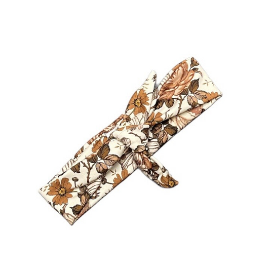 Twisthaarband english garden brown - Feathers®