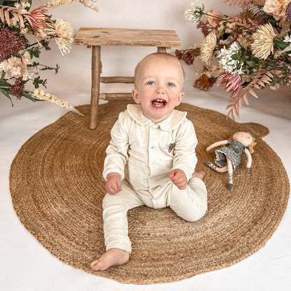 May Mays boxpakje Teddy kraagje velvet beige