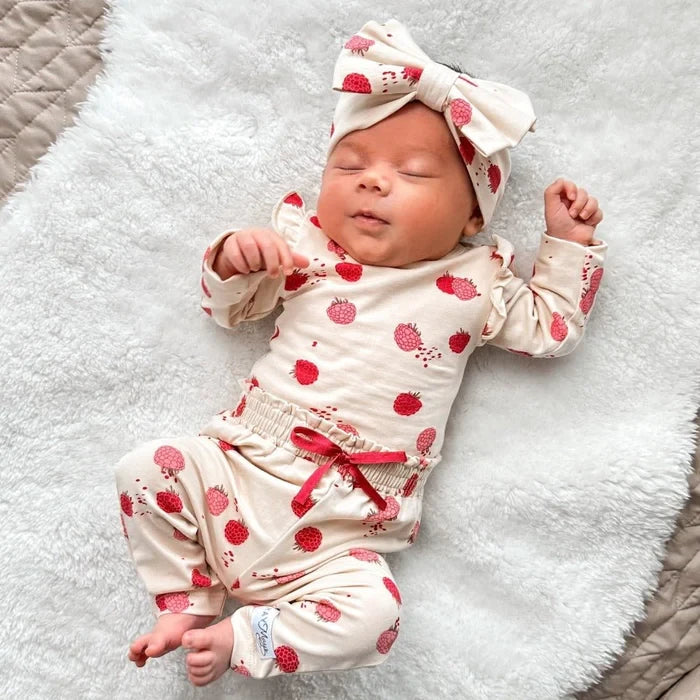 May Mays baby broekje Bella frambozen