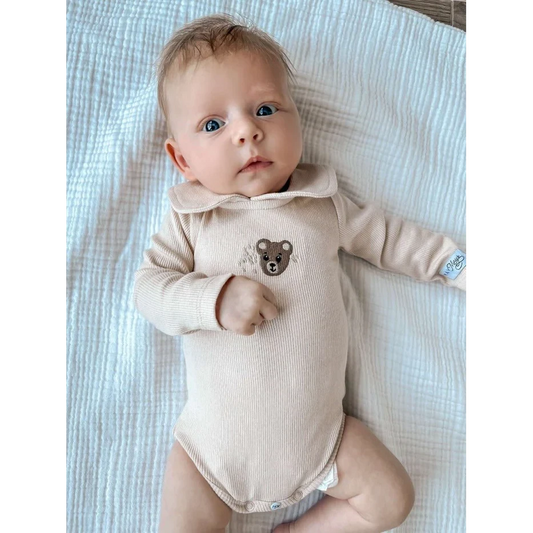Teddy Collar Romper Beertje | May Mays