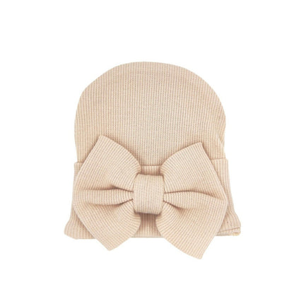 May Mays newborn mutsje Hailey rib beige