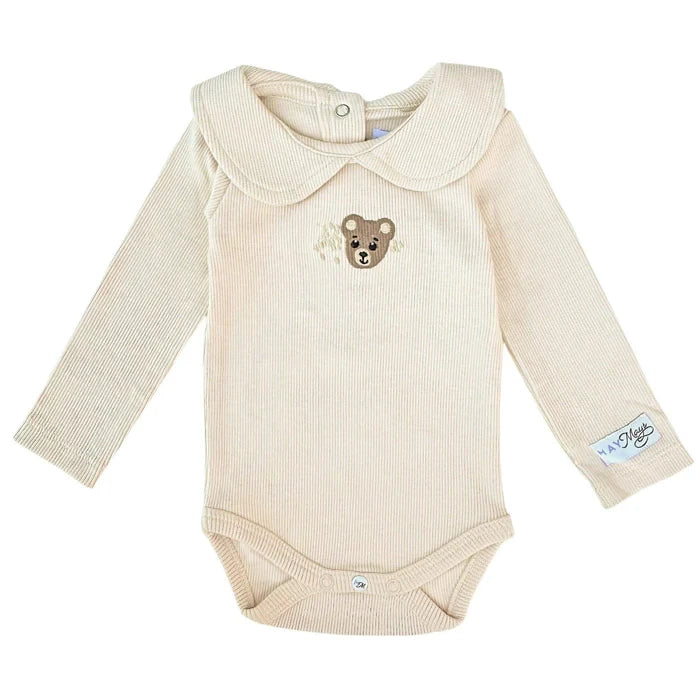Teddy Collar Romper Beertje | May Mays