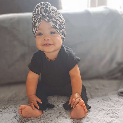 May Mays turban mutsje Lilly leopard