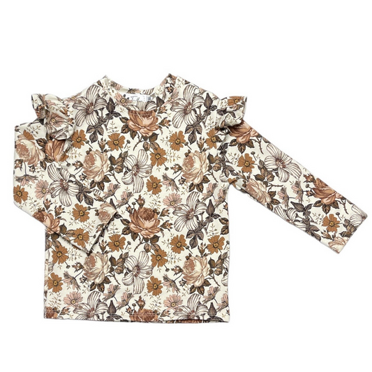 Longsleeve Ruffle English Garden voor Baby's - Feathers®