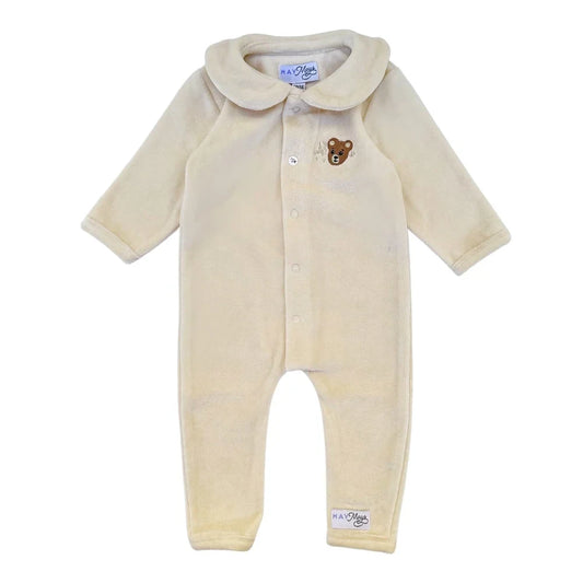 May Mays boxpakje Teddy kraagje velvet beige