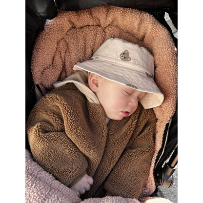 Teddy zonnehoedje | Beertjes Beige | 0-2 jaar | May Mays