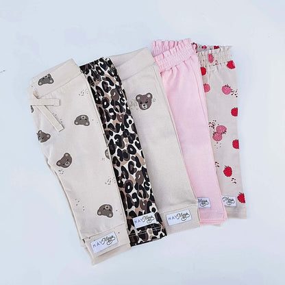 May Mays baby legging Teddy rib beige