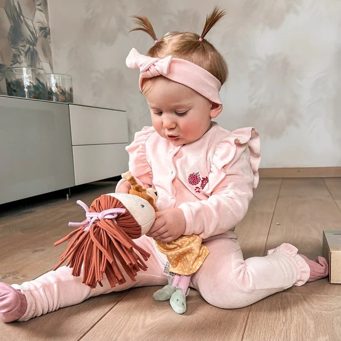 May Mays boxpakje Bella velvet ruffle roze
