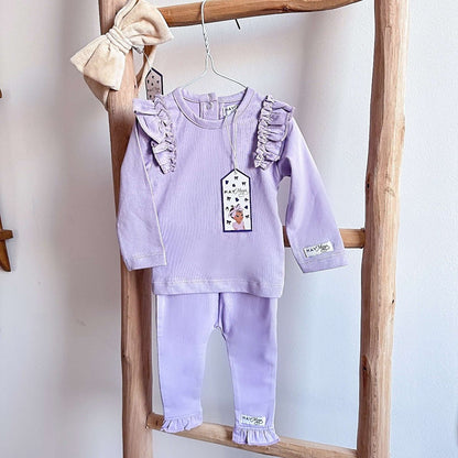 May Mays baby ruffle shirt Lola lila