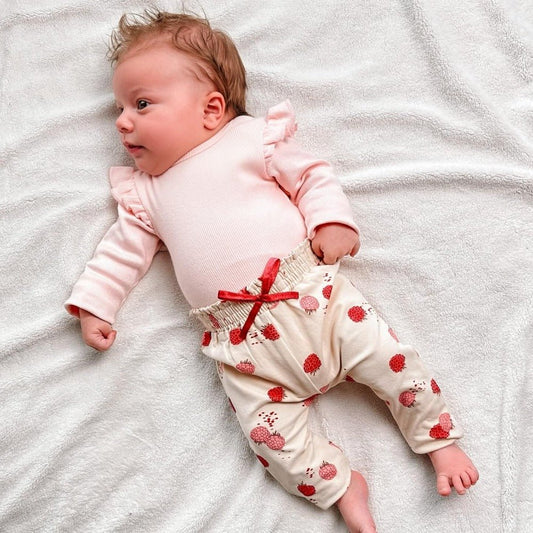 May Mays baby broekje Bella frambozen