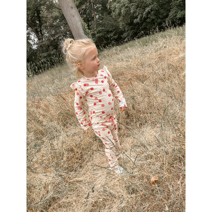 Bella Ruffle Romper Frambozen | May Mays